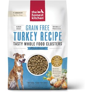 The Honest Kitchen Grain-Free Turkey Whole Food Clusters Dry Dog Food, 20-lb bag