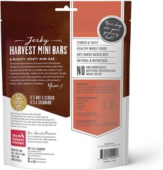 The Honest Kitchen Human Grade Jerky Harvest Mini Bars Beef Recipe with Carrots & Apples Dog Treats, 4-oz bag slide 2 of 9