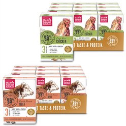 The Honest Kitchen Meal Booster 99% Beef + Meal Booster 99% Chicken Wet Dog Food Topper