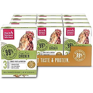 The Honest Kitchen Meal Booster 99% Chicken Dog Food Topper The Honest Kitchen Meal Booster 99% Chicken Dog Food Topper