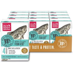 The Honest Kitchen Human Grade Meal Booster 99% Salmon & Pollock Wet Dog Food Topper, 5.5-oz, case of 12
