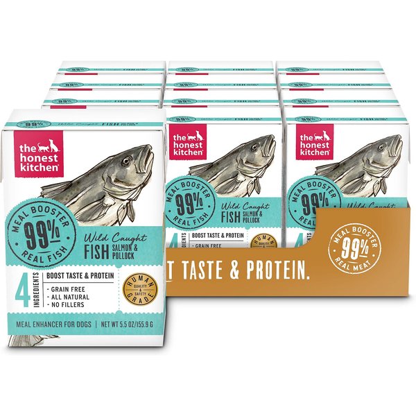 Honest Kitchen Meal Booster 99% Salmon & Pollock Wet Dog Food Topper