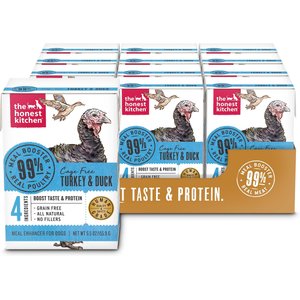 The Honest Kitchen Human Grade Meal Booster 99% Turkey & Duck Wet Dog Food Topper, 5.5-oz, case of 12