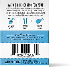 The Honest Kitchen Human Grade Meal Booster 99% Turkey & Duck Wet Dog Food Topper, 5.5-oz, case of 12 slide 2 of 9