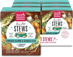 The Honest Kitchen Human Grade One Pot Stew Simmered Salmon & Chicken Stew Wet Dog Food, 10.5-oz, case of 6