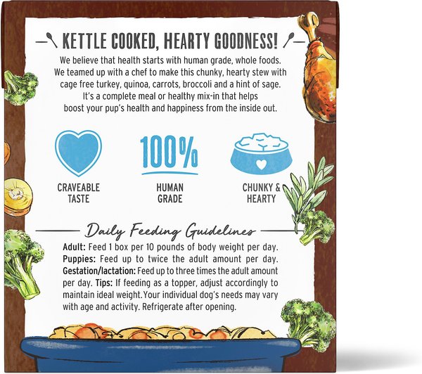 'The Honest Kitchen One Pot Stew Tender Turkey Stew with Quinoa, Carrots & Broccoli Wet Dog Food