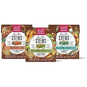 The Honest Kitchen Human Grade One Pot Stew Variety Pack Wet Dog Food, 10.5-oz pouch, case of 3
