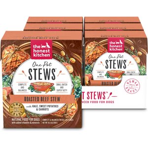 The Honest Kitchen One Pot Stews Roasted Beef Stew Wet Dog Food, 10.5-oz, case of 6