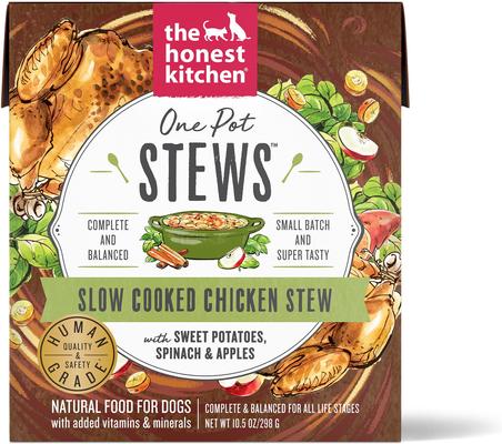 Show full view: The Honest Kitchen One Pot Stews Slow Cooked Chicken Stew Wet Dog Food, 10.5-oz box, bundle of 12  slide 3 of 11
