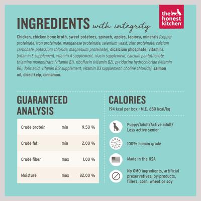 Show full view: The Honest Kitchen One Pot Stews Slow Cooked Chicken Stew Wet Dog Food, 10.5-oz box, bundle of 12  slide 4 of 11