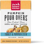 The Honest Kitchen Human Grade Pumpkin POUR OVERS Turkey & Pumpkin Stew Wet Dog Food Topper, 5.5-oz, case of 12