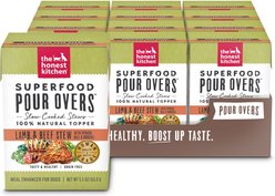 The Honest Kitchen Human Grade Superfood POUR OVERS Lamb & Beef Stew with Veggies Wet Dog Food Topper, 5.5-oz, case of 12