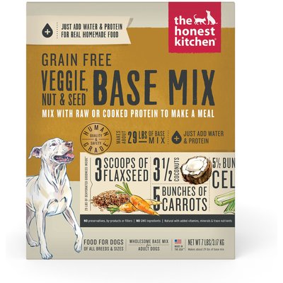The Honest Kitchen The Honest Kitchen Human Grade Veggie, Nut & Seed Grain-Free Dehydrated Dog Food Base Mix, 7-lb box