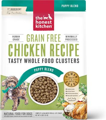 Show full view: The Honest Kitchen Whole Food Clusters Chicken Recipe + Daily Boosters Instant Goat's Milk with Probiotics for Dogs slide 2 of 9