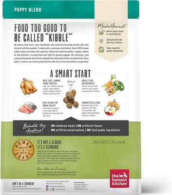 Show full view: The Honest Kitchen Whole Food Clusters Chicken Recipe + Daily Boosters Instant Goat's Milk with Probiotics for Dogs slide 3 of 9