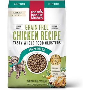 The Honest Kitchen Whole Food Clusters Chicken Recipe Puppy Blend Grain-Free Dehydrated Dog Food, 20-lb bag