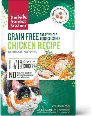 Show full view: The Honest Kitchen Whole Food Clusters Chicken + Whole Food Clusters Turkey & Chicken Dry Cat Food slide 2 of 9