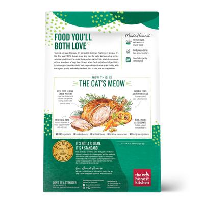 Show full view: The Honest Kitchen Whole Food Clusters Chicken + Whole Food Clusters Turkey & Chicken Dry Cat Food slide 3 of 9