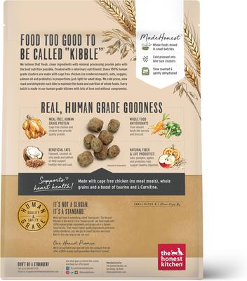 Show full view: The Honest Kitchen Whole Grain Chicken Recipe Dehydrated Food + Food Clusters Whole Grain Chicken & Oat Recipe Dog Food, 5-lb bag slide 6 of 8