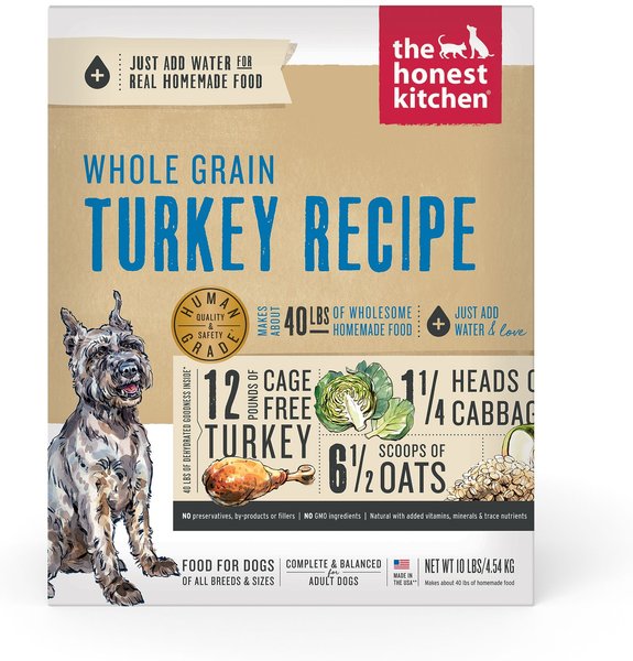 The Honest Kitchen Whole Grain Turkey Recipe Dehydrated Dog Food