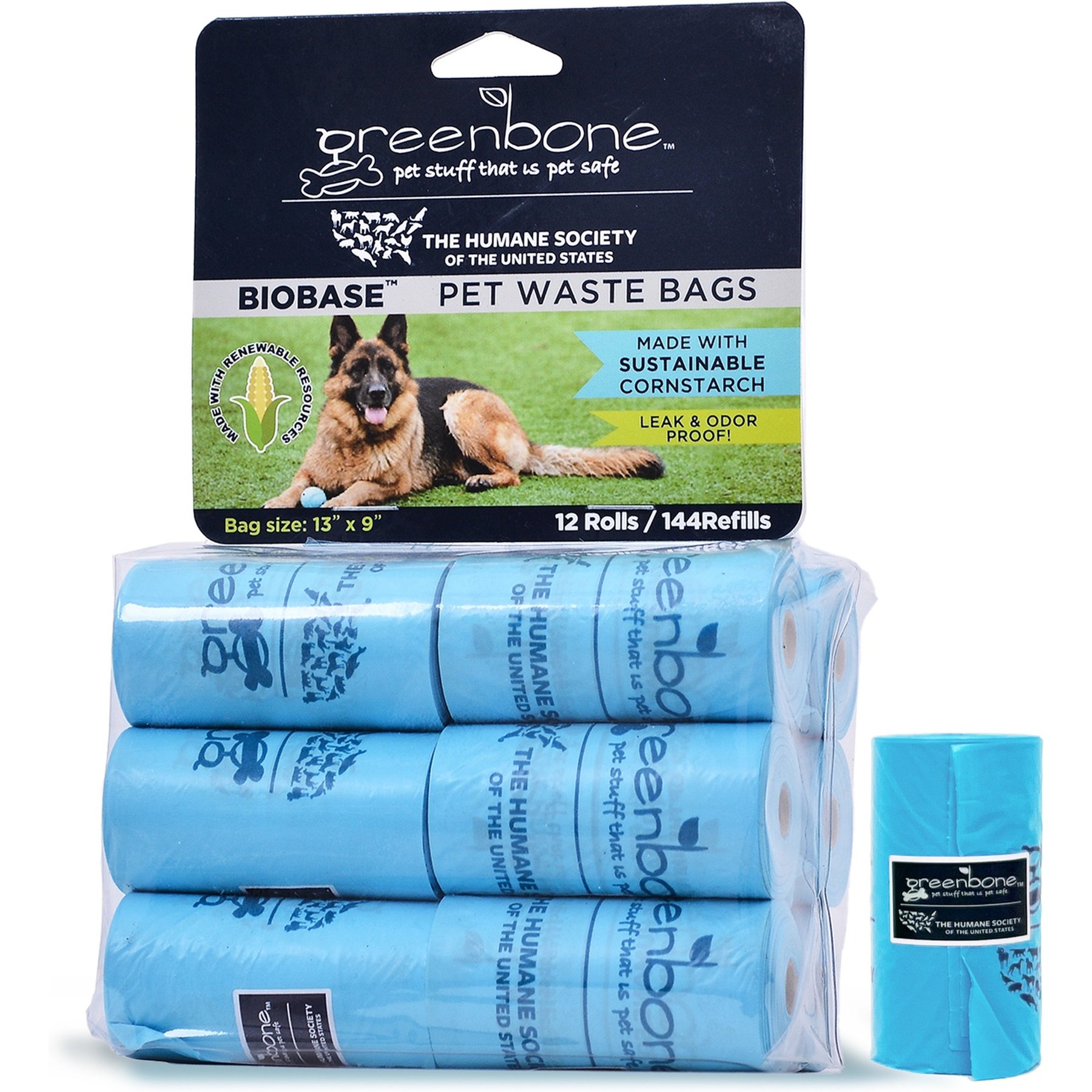 The Humane Society Dog Waste Bags, Color Varies, 144 count