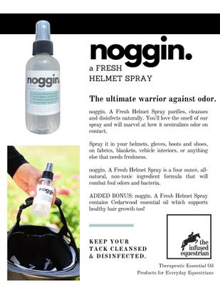 Show full view: The Infused Equestrian Noggin Fresh Horse Riding Helmet Spray, 4-fl oz bottle slide 3 of 3