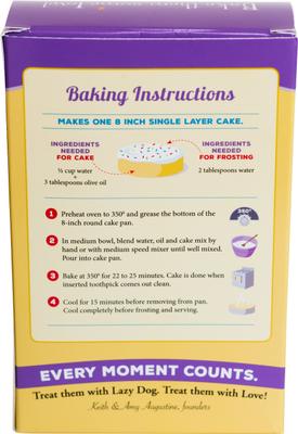 Show full view: The Lazy Dog Cookie Co. Bake-at-Home Vanilla Birthday Cake Mix Dog Treat slide 3 of 6