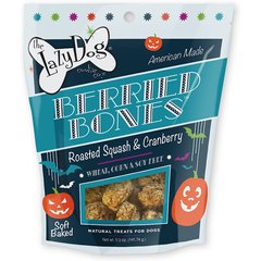 The Lazy Dog Cookie Co. Berried Bones Roasted Squash & Cranberry Dog Treats, 5-oz bag