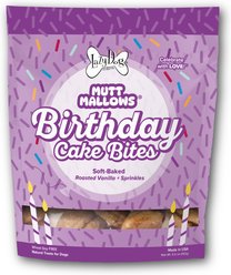 The Lazy Dog Cookie Co. Birthday Cake Bites Dog Treats, 5-oz bag
