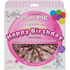 The Lazy Dog Cookie Co. Happy Birthday Pup-PIE Dog Treat, Girl