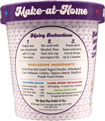 Show full view: The Lazy Dog Cookie Co. Make-at-Home Ice Cream Mix Birthday Cake Dog Treats, 4.5-oz bag slide 5 of 10