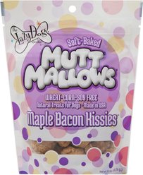 The Lazy Dog Cookie Co. Mutt Mallows Maple Bacon Kissies Dog Treats, 5-oz bag