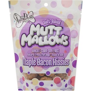 The Lazy Dog Cookie Co. Mutt Mallows Maple Bacon Kissies Dog Treats, 5-oz bag