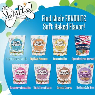 Show full view: The Lazy Dog Cookie Co. Mutt Mallows Original Roasted Vanilla Soft-Baked Dog Treats, 5-oz bag slide 6 of 7