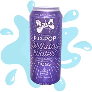 The Lazy Dog Cookie Co. Pup-POP Birthday Water Vanilla Cake Flavor Dog Treat, 15.5-oz can