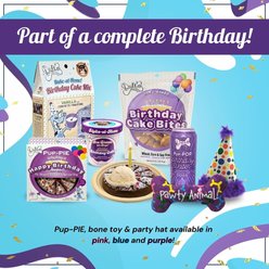 The Lazy Dog Cookie Co. Pup-POP Birthday Water Vanilla Cake Flavor Dog Treat, 15.5-oz can slide 2 of 5