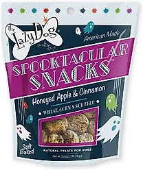 The Lazy Dog Cookie Co. Spooktacular Snacks Honeyed Apple & Cinnamon Dog Treats, 5-oz bag