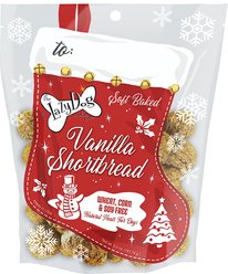 The Lazy Dog Cookie Co. Vanilla Shortbread Stocking Dog Treats, 5-oz bag