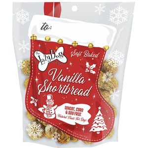 The Lazy Dog Cookie Co. Vanilla Shortbread Stocking Dog Treats, 5-oz bag