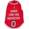 Show in main carousel: The License House Ohio State Bark for Buckeyes Dog Shirt, Scarlet, Large slide 1 of 2