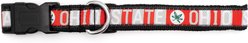 The License House Ohio State Colorblock Dog Collar, Scarlet/Gray, Large slide 2 of 3
