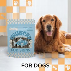 THE LICKER STORE Grain-Free Omega-3 Single Ingredient Crunchy Dried Cod Skin Gluten-Free Seafood Dehydrated Dog Treats, 3-oz bag, pack of 2 slide 2 of 8