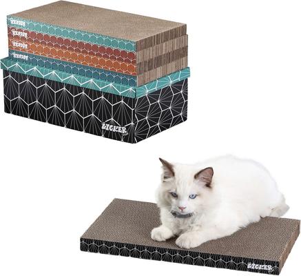 Show full view: THE LICKER STORE Naomi Modern 17-in Cardboard Reversible Cat Scratcher Pad in Box with Catnip, 5 count slide 9 of 10