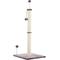 Show in main carousel: THE LICKER STORE Rylie 38-in Farmhouse Sisal Pillar with Fuzzy Toys & Spring Balls Cat Scratching Post, Gray/Cream slide 3 of 9