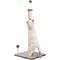 Show in main carousel: THE LICKER STORE Rylie 38-in Farmhouse Sisal Pillar with Fuzzy Toys & Spring Balls Cat Scratching Post, Gray/Cream slide 9 of 9