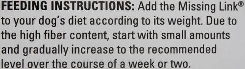 Show full view: The Missing Link Hip & Joint Powder Joint Supplement for Dogs, 1-lb bag slide 7 of 11