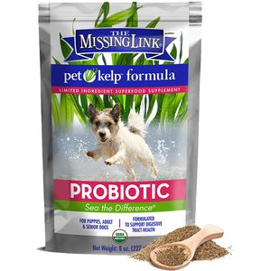 The Missing Link Pet Kelp Probiotic Powdered Digestive Aid Supplement for Dogs, 8-oz bag