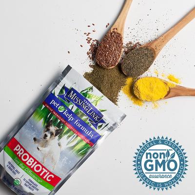 Show full view: The Missing Link Pet Kelp Probiotic Powdered Digestive Aid Supplement for Dogs, 8-oz bag slide 5 of 9