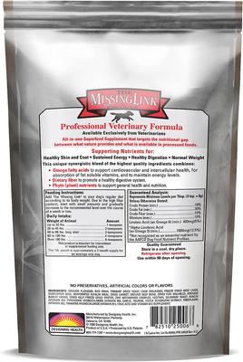 Show full view: The Missing Link Professional Strength Veterinary Formula Canine Blend Superfood Dog Supplement, 1-lb slide 3 of 4
