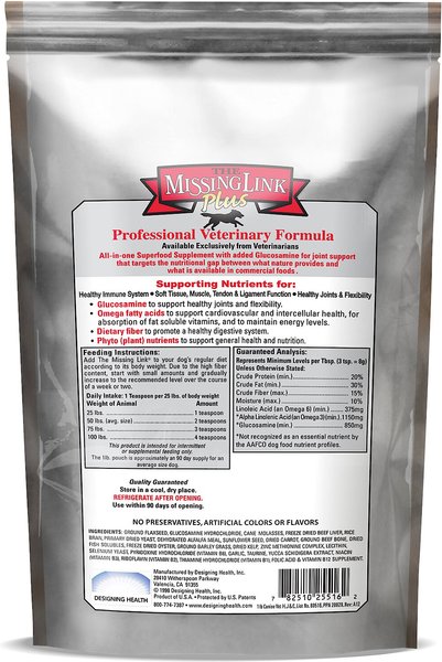 The Missing Link Professional Veterinary Formula Hip, Joint & Coat Superfood Dog Supplement